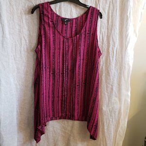 tribal print sleeveless tops
